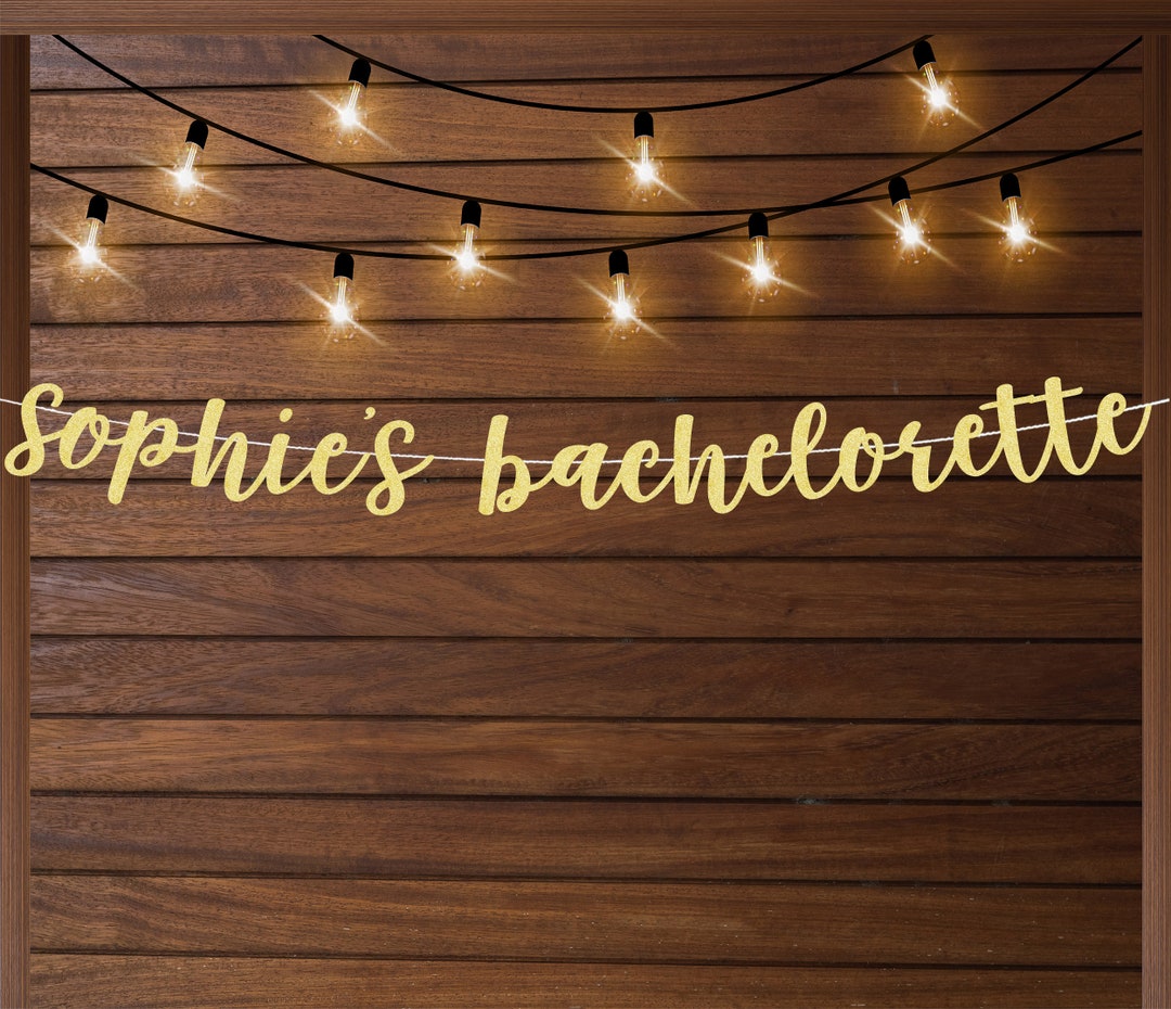 Bachelorette Party Decorations, Personalized Bachelorette Banner Bridal ...