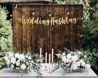 Wedding hashtag banner, custom banner wedding, wedding hashtag sign, photo booth props, funny hashtag banner, funny hashtag sign, letters