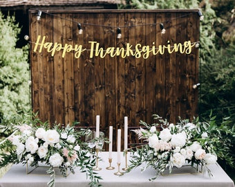 Happy Thanksgiving, Thanksgiving decorations, Thanksgiving banner, Thanksgiving decor, custom Thanksgiving banner, holiday decor, fall decor