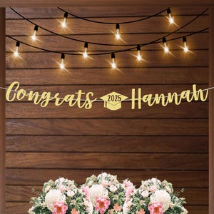 Graduation banner Class of 2025 banner, graduation party decorations, graduation party ideas, personalized graduation party decorations 2025