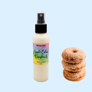 Apple Cider Doughnut Scented Body Mist and Perfume Spray | Apple Cider Body Spray | Doughnut Scented Mist | Apple Cider Dougnuts | Doughnut
