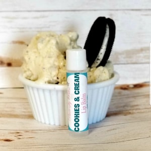 Cookie Lippenbalsam | Kekse und Creme Lippenbalsam | Lippenbalsam Vanille | Lippenbalsam mit Schokoladenduft | Dessert Lippenbalsam | Zucker Lippenbalsam