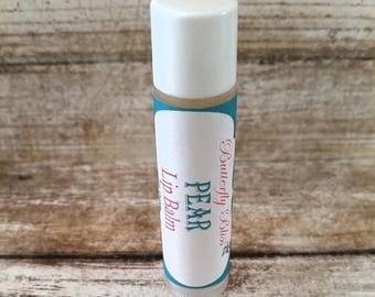 Bálsamo labial / Bálsamo labial de pera / Bálsamo labial natural / Bálsamo labial hecho a mano / Tubos de bálsamo labial / Brillo labial / Bálsamo natural / Bálsamo de pera / regalos de otoño