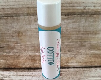 Bálsamo labial de vitamina E / Bálsamo labial de algodón / Bálsamo labial natural / Bálsamo labial hecho a mano / Bálsamo labial hidratante / Bálsamo natural / Bálsamo de algodón / bálsamo