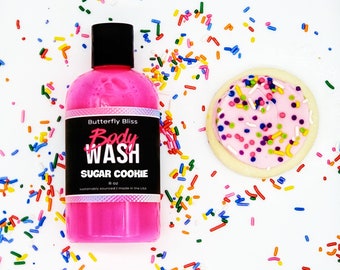 Sugar Cookie Duschgel, Schaumbad, Duschgel, Flüssigseife, Body Wash Flasche, Shower Wash, Duschgel für Frauen, Body Wash für Frauen, Wash
