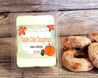 Apple Cider Doughnut Wax Melts | Apple Cider Donuts Wax Melts | Apple wax melts | Donut scented wax melts | Fall Wax Melts | Fall Home Decor