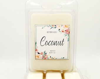 Coco / Cera de soja perfumada / Cera de coco derretida / Cera derretida de verano / Coco perfumado / Natural Melts / Cera de soja derretida / Aromas de verano