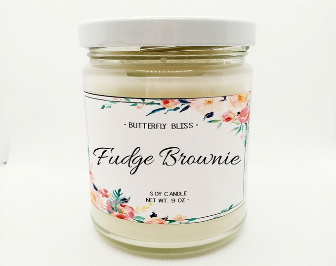 Brownie scented candle | Chocolate scented candle | Handmade Soy candle | soy candle | scented candle | bakery candle | Chocolate Candle