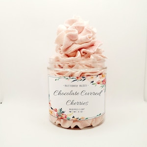Chocolate Whipped Soap | Cherry Scented Whipped Soap | Chocolate Covered Cherries | Candy Scented Soap | Foam Soap | Party Favor Gift
