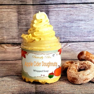 Apple Cider Doughnut Whipped Soap | Apple Cider Donut Scented Whipped Soap | Bakery Scented Soap | Doughnut Gift Idea | Donut Gift Idea
