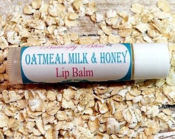 Oatmeal Milk and Honey Lip Balm | beeswax lip balm | sugar lip balm | fall lip balm | dry lips Lip balm | organic lip balm | lip balms