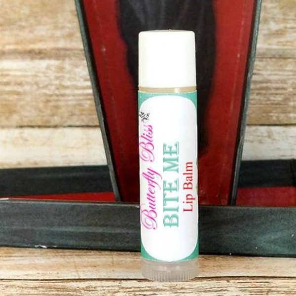 Halloween Party Favors | Vampire Lip Balm Party Favors |Halloween Theme Birthday Party | Vegan Halloween Party Favors | Bite Me lip balm