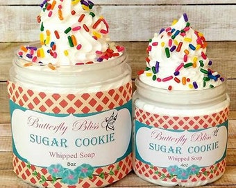 Sugar Cookie Whipped Soap | Sugar Whipped Soap | Whipped Soap | Shave soap | Sugar Scrub | Bath and Body | Exfoliating soap | Soap