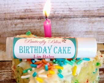 beurre pour les lèvres | à lèvres pour gâteau d'anniversaire | gâteau d'anniversaire | cadeaux d'anniversaire | joyeux anniversaire | baume à lèvres sucré | articles de fête | baume à lèvres