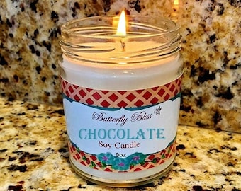 Strong Scented Candles | Candles | Soy Wax Candles | Jar Candles | Vegan Candles | Large Candles | Strong Candles | Chocolate Candle | soy