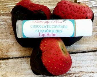 best lip balm for chapped lips | chocolate covered strawberries lip balm | best lip balm for winter | lip balm favors | lip balm gifts