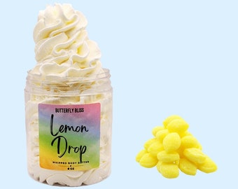 whipped shea butter | lemon drop | body butter | whipped body butter | shea butter | vegan skincare | whipped | whipped lotion | lotion