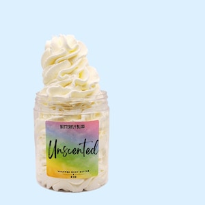 unscented body lotion | fragrance free | body butter | body lotion | body cream | body moisturizer | skin care | creamy lotion | natural