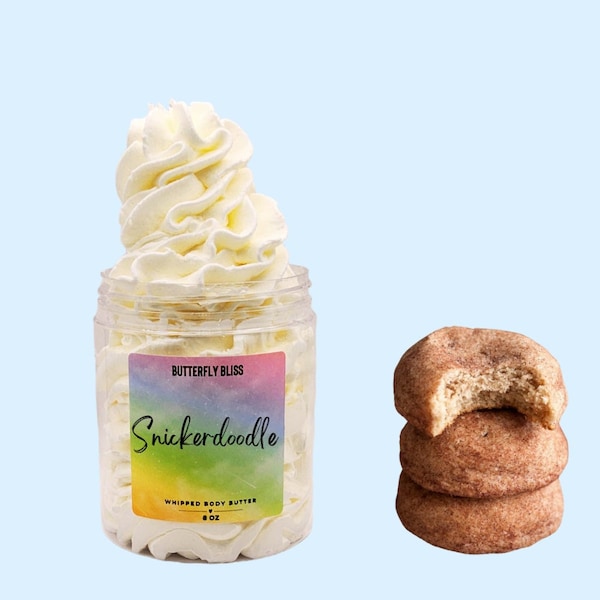 Snickerdoodle | Shea Butter Lotion | Snickerdoodle Cookies | Body Cream | Bath and Body | Whipped Butter | Cookie lotion | cookie scented