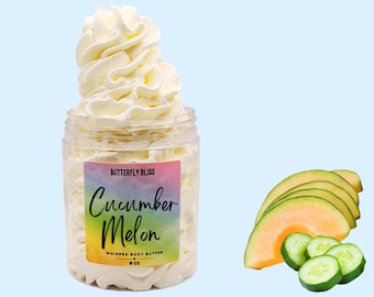 Cucumbers & Melons Natural Lotion | Melon Hand Cream | Vegan Lotion | Skin Care Products | Vegan Body Butter | Natural Body Butter | Body