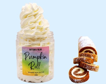 Pumpkin Body Butter | Pumpkin Roll | Pumpkin Lotion | Body Butter Whipped | Whipped Body Butter | Natural Body Butter | Organic Body Butter