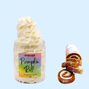 Pumpkin Roll scented body butter in 4oz and 8oz