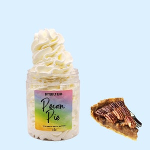 Pecan Pie body butter in 4oz and 8oz.