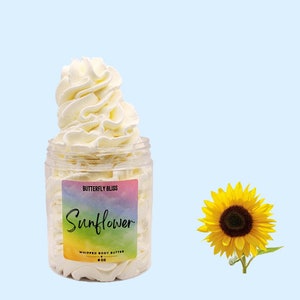 Sunflower Body Butter | Sunflower scented | Floral lotion | Sunflower lotion  | Lotion | Natural Vegan Lotion | Body Butter | Sunflower gift