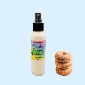 Pumpkin Sugared Doughnuts Body Spray Mist | Sweet Pumpkin Spice Bakery Scent | Cozy Fall Perfume for Women | Dessert Scented Mist | Doughnut