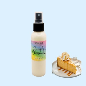 Pumpkin Cheesecake Body Spray Mist | Fall Bakery Scent with Cinnamon, Nutmeg & Graham Cracker | Fall Body Mist | Pumpkin Body Spray Perfume