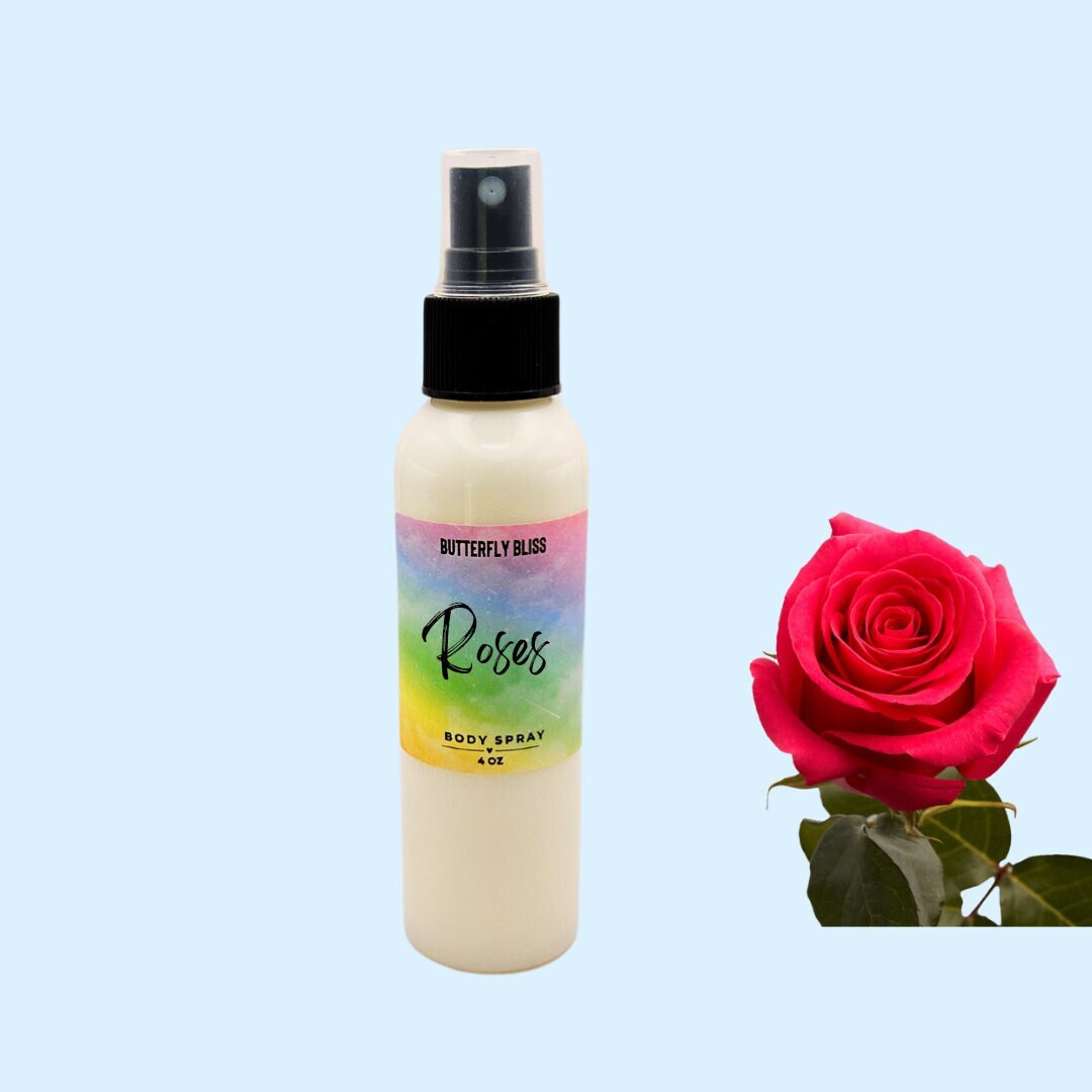 Rose Scented Body Spray Etsy