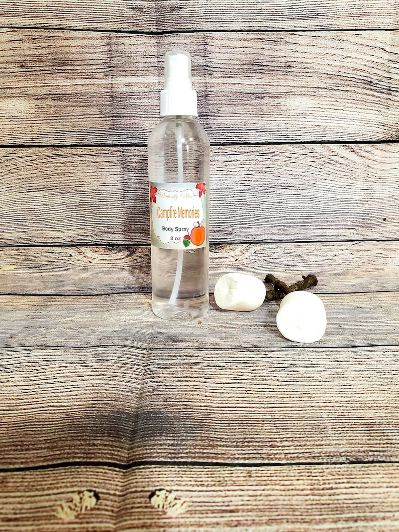 Campfire Memories Scented Body Mist and Perfume Spray | Marshmallow Scented Body Spray | Campfire Scented Mist | Camping Lover Gift | Camp 
