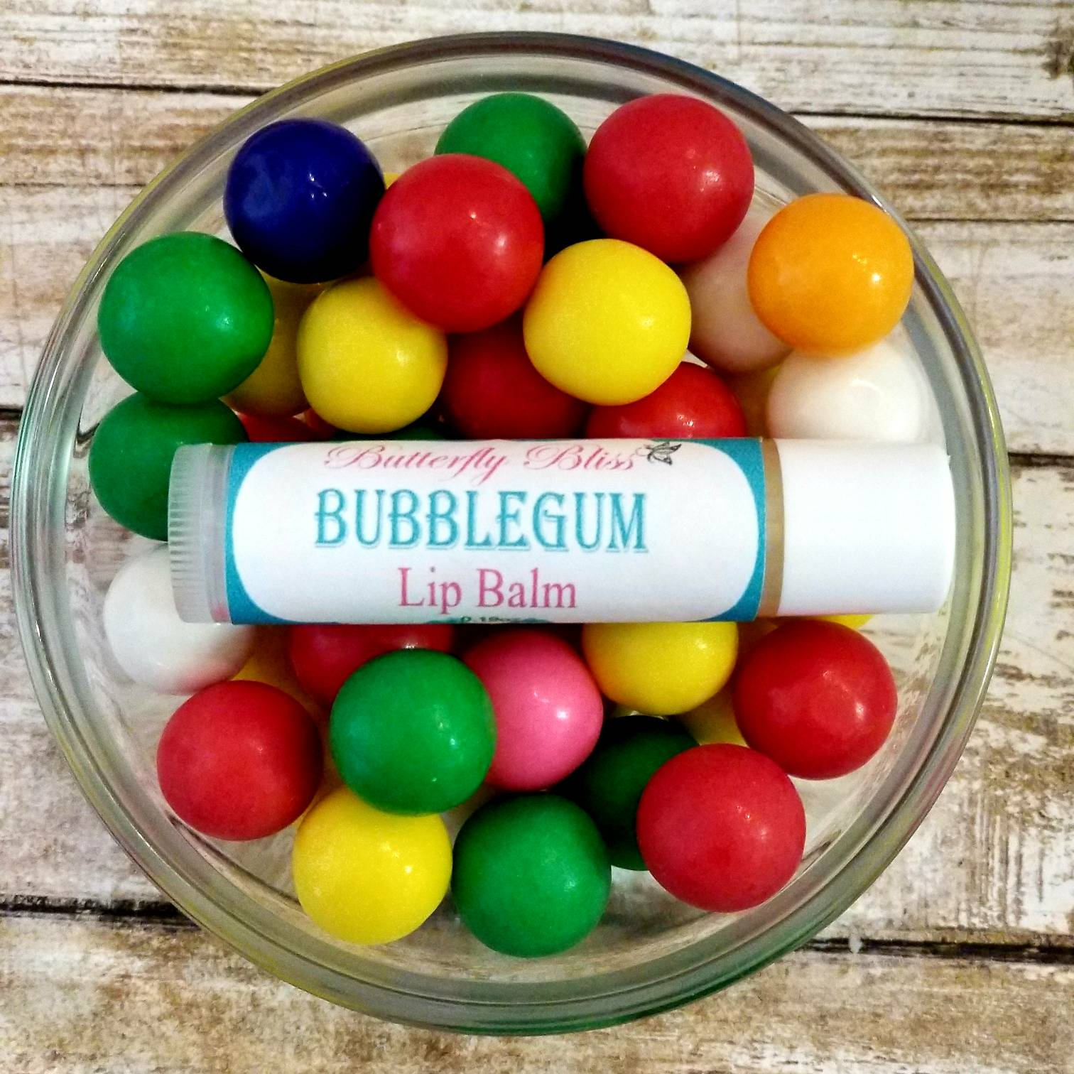 Lip Butter Bubblegum Lip Balm Bubblegum Scented Lip Balm | Etsy