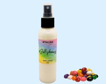 Mgiełka do ciała Jellybeans | Słodki zapach cukierków z brzoskwinią i truskawką | Perfumy owocowo-cukierkowe dla kobiet | Wiosenny prezent wielkanocny | Jellybean