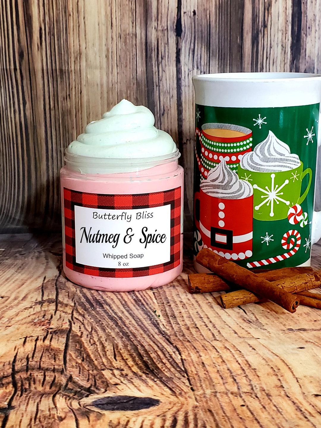 Nutmeg and Spice Whipped Soap Nutmeg Soap Caramel Scented Etsy