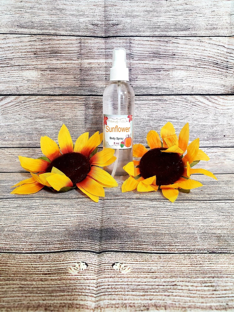 Sunflower Scented Body Mist and Perfume Spray Sunflower Etsy