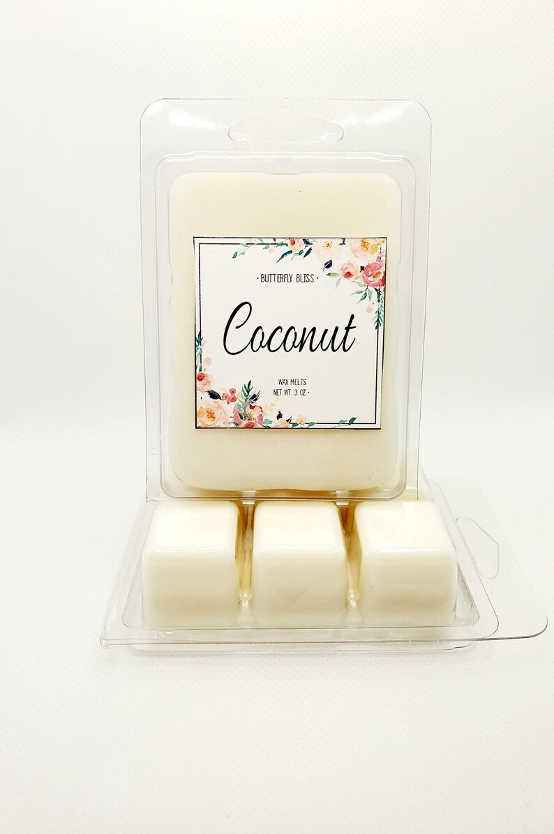 Coconut Scented Soy Wax Melt Coconut Wax Melt Summer Wax Etsy