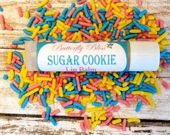 Sweet Lip Balm | Sugar Cookie lip balm | teen gift ideas | Homemade Lip Balm | sugar lip balm | coconut oil lip balm | lip balm | sugar chap
