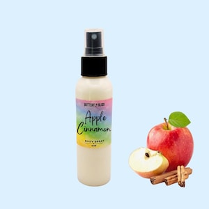 Lichaamsspray met appel-kaneel | Gezellige herfstgeur | Zoete appel en pittige kaneel | Handgemaakte bodymist met appel en kruiden | Bodymist herfst