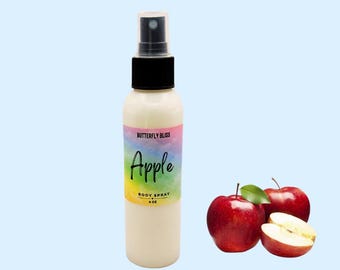 Apple Body Spray | Crisp Orchard Apple Mist | Fall Natural Scent | Crisp Fruit Fragrance  | Apple Lover Gift | Teacher Gift | Green Apple
