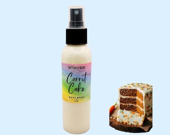 Carrot Cake Body Butter | Spiced Vanilla Citrus Scent with Clove, Nutmeg & Cinnamon | Fall Bakery Skincare Gift | Bakery Scent for her