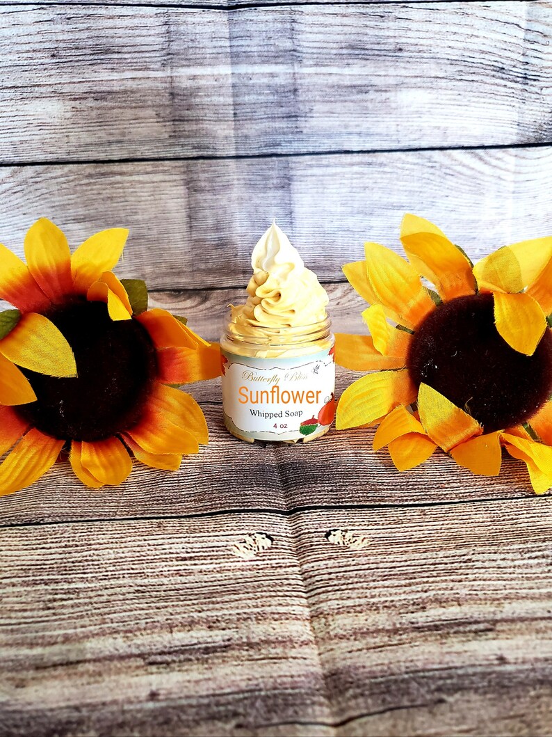 Sunflower Whipped Soap Sunflower Scented Whipped Soap Etsy