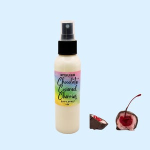 Chocolate Covered Cherries Body Spray | Cherry & Milk Chocolate Mist | Sweet Perfume | Dessert Perfume | Chocolate Covered Cherries Perfume