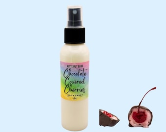 Chocolate Covered Cherries Body Spray | Cherry & Milk Chocolate Mist | Sweet Perfume | Dessert Perfume | Chocolate Covered Cherries Perfume