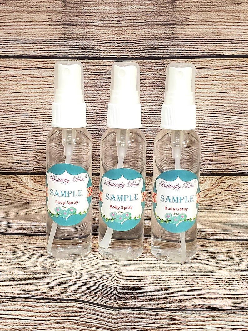 Body Spray Sample Sets Mini Body Sprays 2 Oz Body Spray Etsy