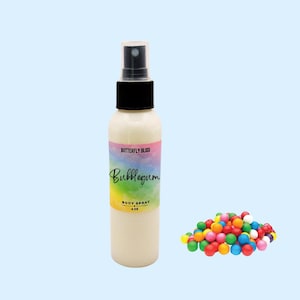 Bubblegum Body Spray Mist | Sweet Fruity Scent with Vanilla Coconut | Fun Nostalgic Perfume for Girls & Teens | Bubblegum Gift | Candy Spray