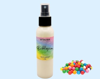 Bubblegum bodyspray | Zoete fruitige geur met vanille-kokosnoot | Leuk nostalgisch parfum voor meisjes en tieners | Kauwgomcadeau | Snoepspray