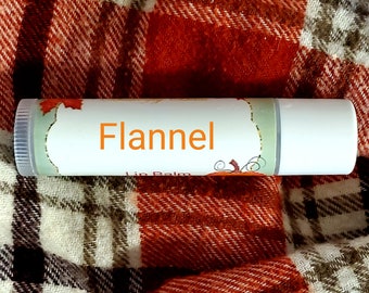 flannel | fall lip balm | organic lip balm | natural lip balm | vanilla lip balm | clean scented lip balm | homemade lip balm | handmade lip