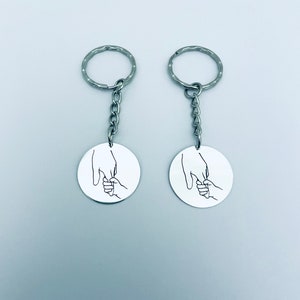 Set 5 Portachiavi In Acciaio Inox Con Ciondolo Pentagramma - Incisione Personalizzata Gratuita, Regalo Per Musicisti, Amici, Sorelle, Argento - 5
