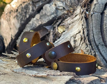 Studded Leather Bracelet
